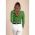 Top Tricotat Cu Maneci Lungi, Verde