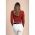 Top Tricotat Cu Maneci Lungi, Caramida