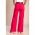 Pantaloni Largi Din Bumbac, Fucsia