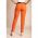 Pantaloni Skinny Din Bumbac, Portocalii