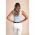 Top Tricotat Cu Decolteu, Albastru Deschis