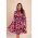 Rochie Mini ElegantÄƒ Cu Imprimeu, Liliac