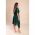 Rochie Lunga Midi Asimetrica, Verde Inchis