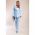 Set Blazer È˜i Pantalon Elegant, Albastru Deschis