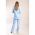 Set Blazer È˜i Pantalon Elegant, Albastru Deschis