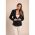 Blazer Cu Guler Clasic, Negru