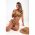 Costum De Baie Din Doua Piese Cu Imprimeu Floral, Negru