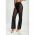 Pantaloni Din Material Transparent, Negri