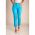 Pantaloni Skinny Din Bumbac, Turcoaz