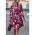 Rochie Mini ElegantÄƒ Cu Imprimeu, Liliac