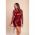 Rochie Mini ElegantÄƒ Din Imitatie De Piele, Visiniu