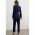 Set Blazer È˜i Pantalon Elegant, Albastru ÃŽnchis