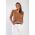 Top Tricotat Cu Decolteu Rotund, Camel