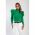 Top Tricotat Cu Maneci Lungi, Verde