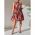 Rochie Mini PlisatÄƒ Cu Imprimeu, Multicolor
