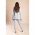 Set Pantaloni Cu Blazer Elegant Cu Imprimeu Estrena, Gri Deschis