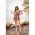 Rochie Mini PlisatÄƒ Cu Imprimeu, Multicolor