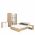 Set Dormitor Paris, Lemn Natural/Alb