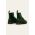 Dr. Martens bocanci de piele 1460 culoarea verde, cu toc plat 11822207