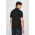 Armani Exchange Polo de bumbac culoarea negru, material neted