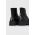 Steve Madden Bocanci de piele femei, culoarea negru, cu platformă
