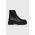 Steve Madden Bocanci de piele femei, culoarea negru, cu platformă