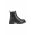 Geox Bocanci de piele femei, culoarea negru, cu toc plat