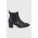 Levi's Ghete Chelsea de piele femei, culoarea negru, cu toc drept