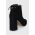Wojas Cizme de piele femei, culoarea negru, cu toc drept