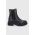 Aldo Ghete Chelsea de piele femei, culoarea negru, cu toc plat