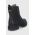 G-Star Raw Bocanci de piele femei, culoarea negru, cu toc plat