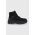 Palladium Cizme de piele femei, culoarea negru, cu platformă, izolare usoara