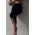 MUUV. fusta culoarea negru, midi, creion