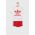 adidas Originals set de bumbac pentru copii HE4659 culoarea rosu