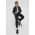 Armani Exchange camasa barbati, culoarea negru, cu guler clasic, slim