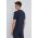 Michael Kors tricou din bumbac culoarea albastru marin, neted