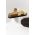 Answear Lab slapi de piele femei, culoarea galben