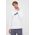 Drykorn longsleeve din bumbac culoarea alb, cu imprimeu