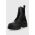 Tommy Jeans bocanci de piele Lace Up Boot femei, culoarea negru, cu platforma