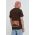 HUF tricou din bumbac X Trasher culoarea maro, cu imprimeu