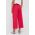 Sisley pantaloni de bumbac femei, culoarea roz, lat, high waist