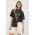 BOSS camasa femei, culoarea negru, cu guler clasic, relaxed