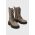 Medicine botine culoarea verde, cu platforma