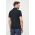 Gant polo de bumbac culoarea negru, cu imprimeu
