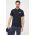 Gant polo de bumbac culoarea negru, cu imprimeu