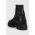Karl Lagerfeld cizme de piele Aria femei, culoarea negru, cu toc plat