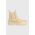 Gant ghete chelsea de piele Monthike femei, culoarea bej, cu toc plat