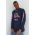 adidas Originals longsleeve din bumbac culoarea albastru marin, modelator