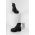 Answear Lab cizme de piele femei, culoarea negru, cu platforma