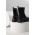 Answear Lab ghete chelsea de piele femei, culoarea negru, cu platforma